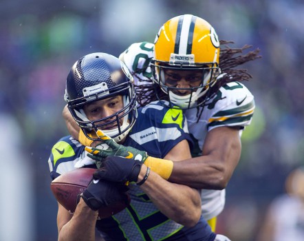 Der wichtigste Catch seiner Karriere – im NFC Championship Game der Saison 2014 gegen die Green Bay Packers sorgte Jermaine Kearse in der Overtime für die Entscheidung.