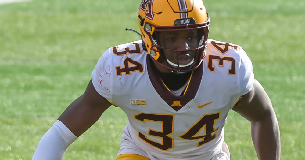 Minnesota EDGE Defender Boye Mafe picked by the Steattle Seahawks in the second round of the 2022 NFL Draft
