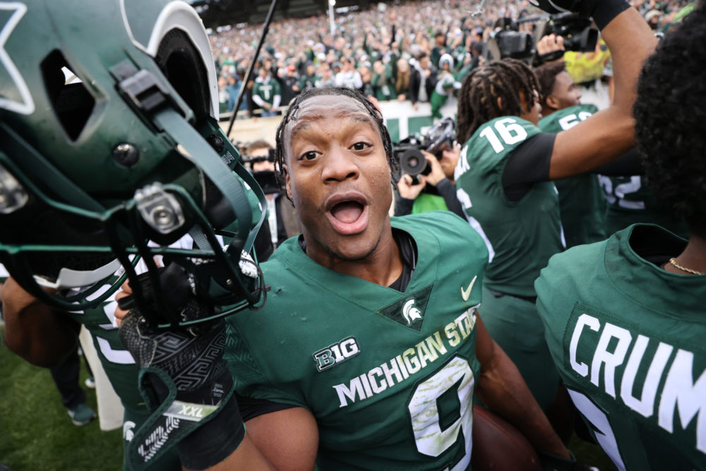 Michigan State Running Back Kenneth Walker III picked by the Steattle Seahawks in the 2022 NFL Draft