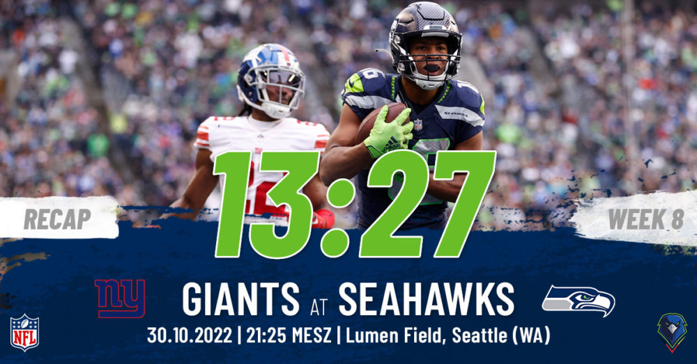 Regular Season 2022 New York Giants Seattle Seahawks Week 8
