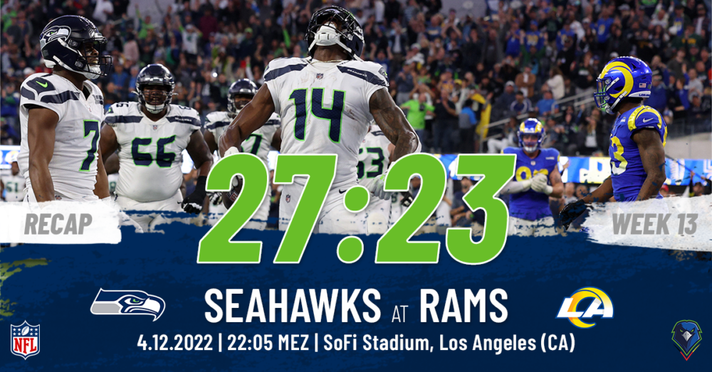 Regular Season 2022 Seattle Seahawks Los Angeles Rams Week 13