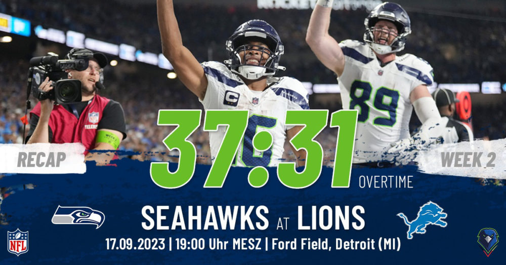 Regular Season 2023 Detroit Lions Seattle Seahawks Week 2 Recap