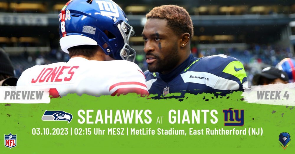 Regular Season 2023 New York Giants Seattle Seahawks Week 4 Preview