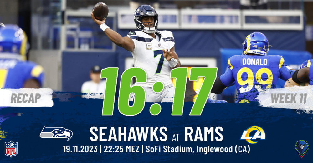 Regular Season 2023 Los Angeles Rams Seattle Seahawks Week 11 Recap