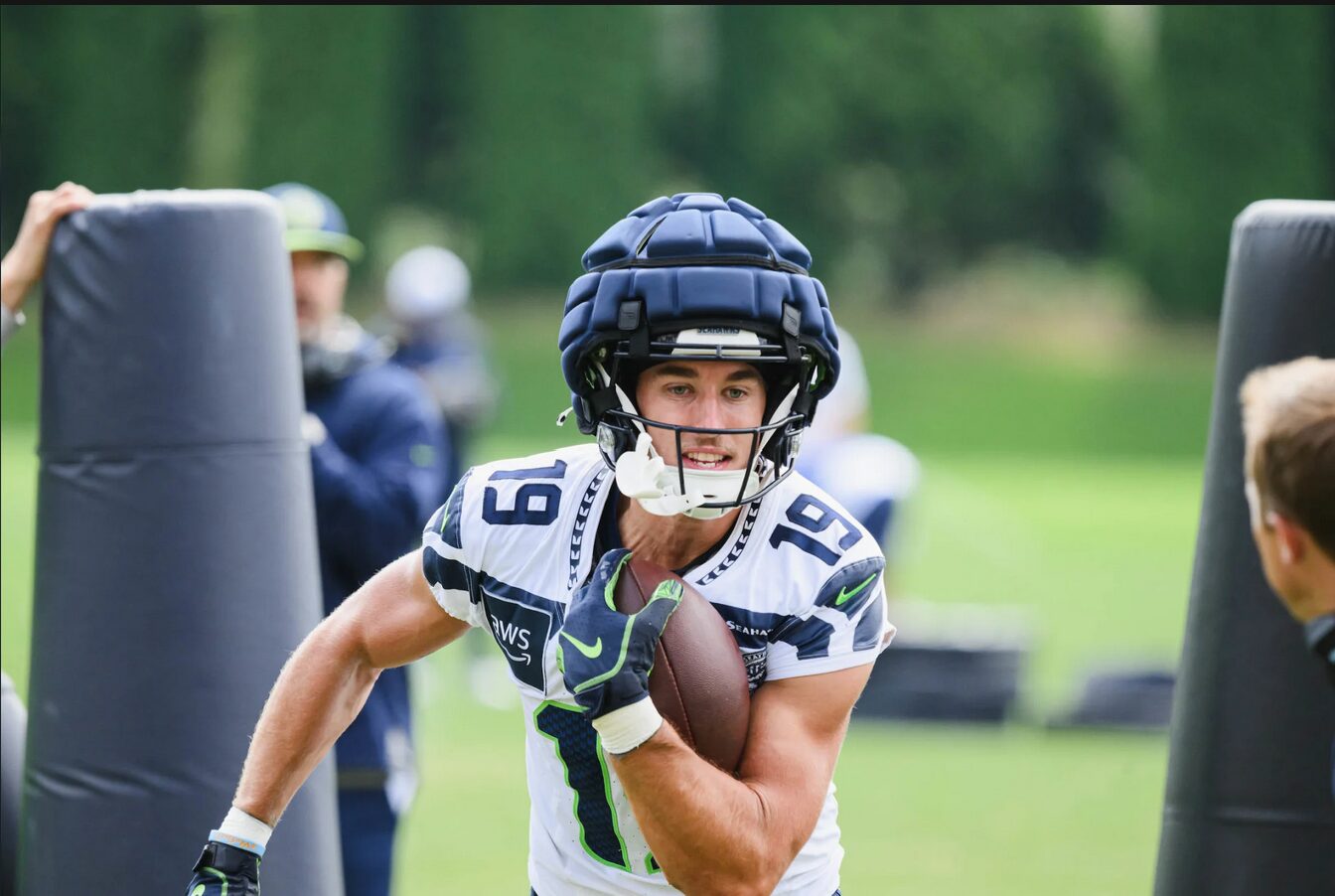 WR Jake Bobo im Training Camp der Seahawks