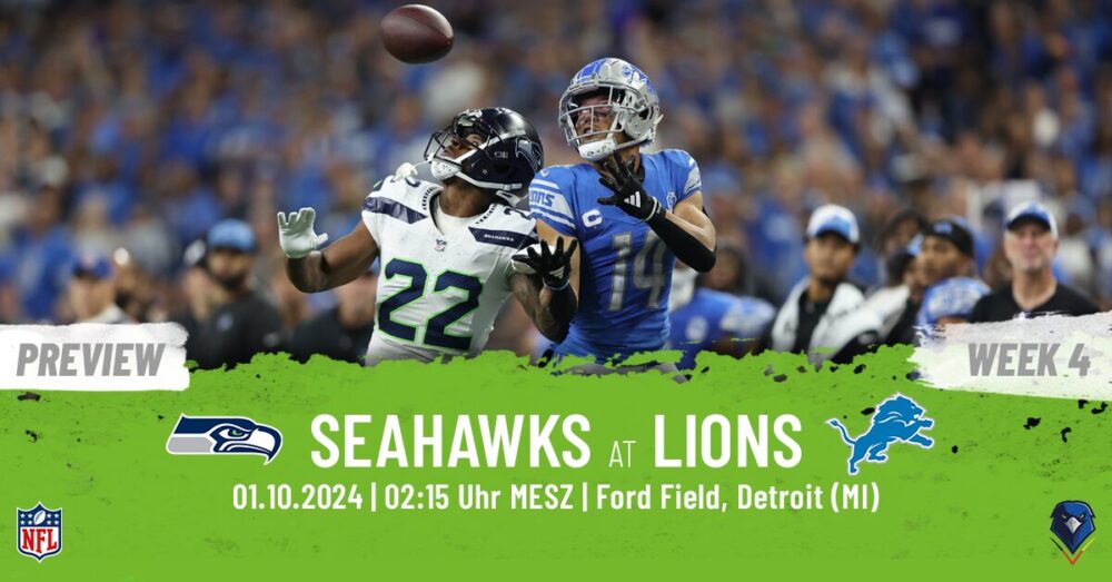 Regular Season 2024 Seattle Seahawks Detroit Lions Week 4 Preview