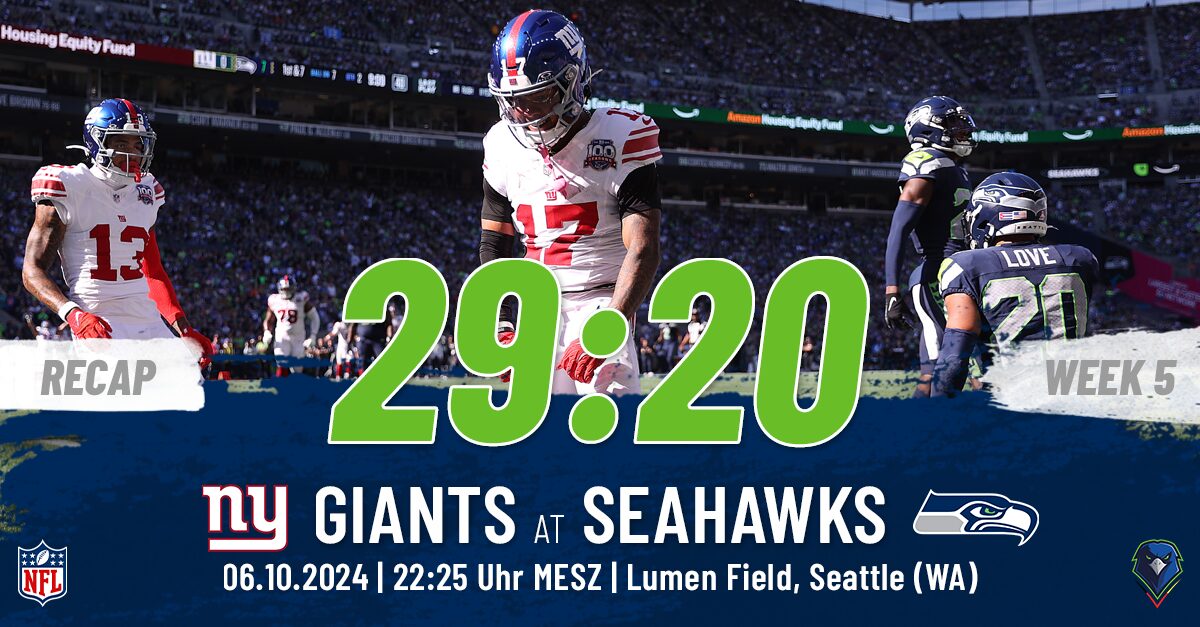 Regular Season 2024 New York Giants Seattle Seahawks Week 5 Recap