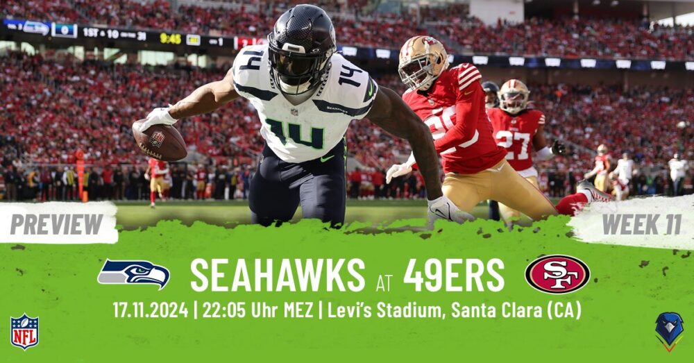 Regular Season 2024 Seattle Seahawks San Francisco 49ers Week 11 Preview