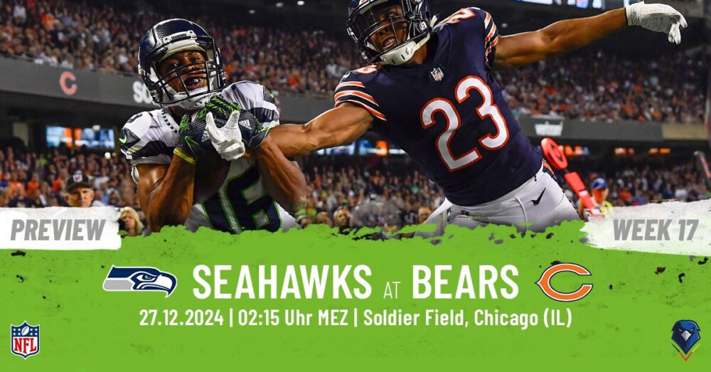 Regular Season 2024 Seattle Seahawks Chicgao Bears Week 17 Preview