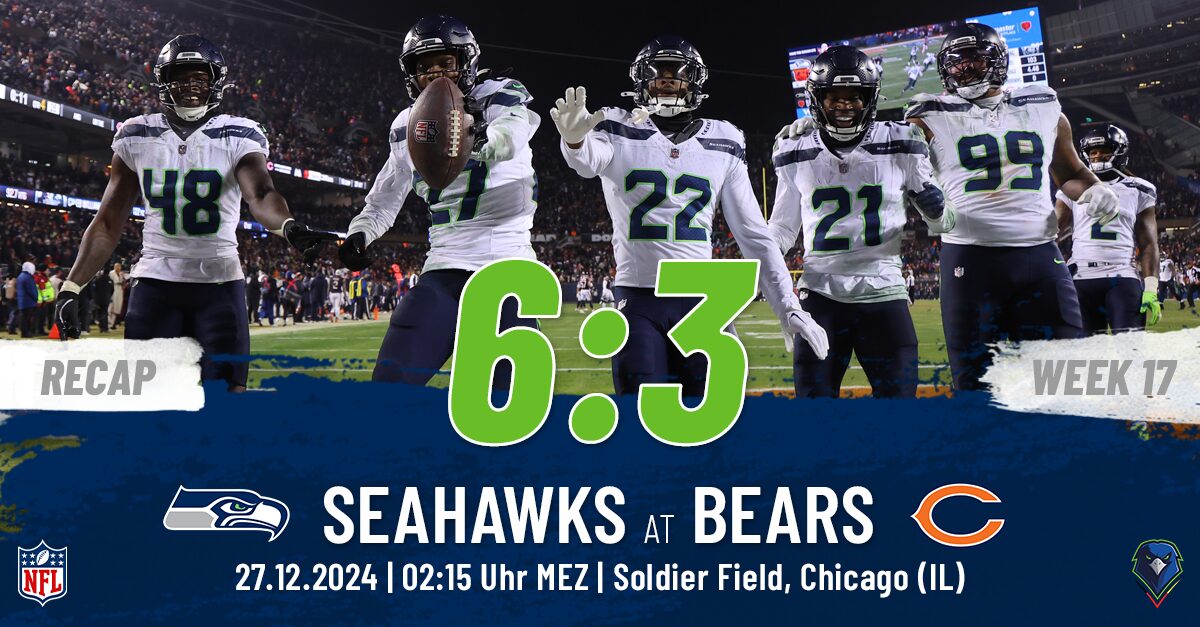 Regular Season 2024 Seattle Seahawks Chicago Bears Week 17 Recap