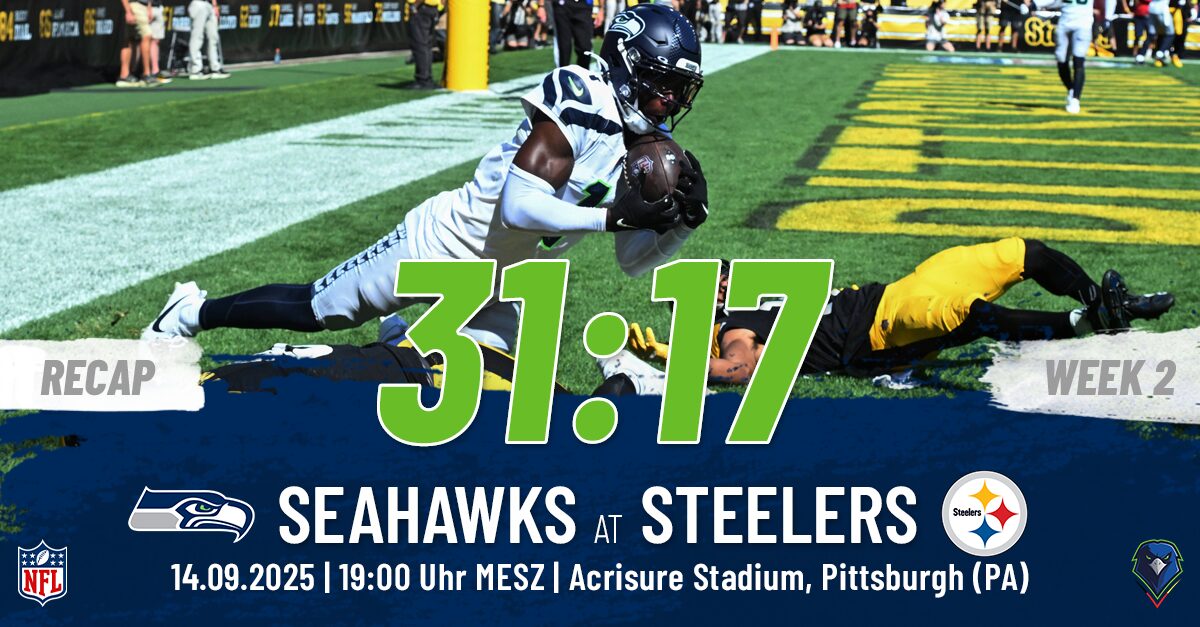 Regular Season 2025 Seattle Seahawks Pittsburgh Steelers Week 2 Recap