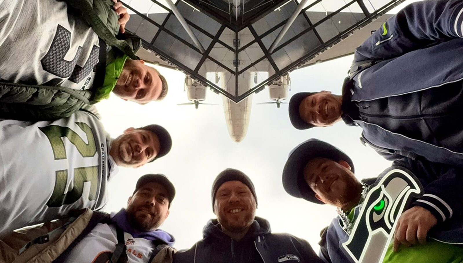 Gruppe vor dem Technikmuseum in Berlin